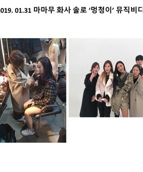 2019. 01. 31 마마무 화사 솔로 멍청이 뮤직비디오